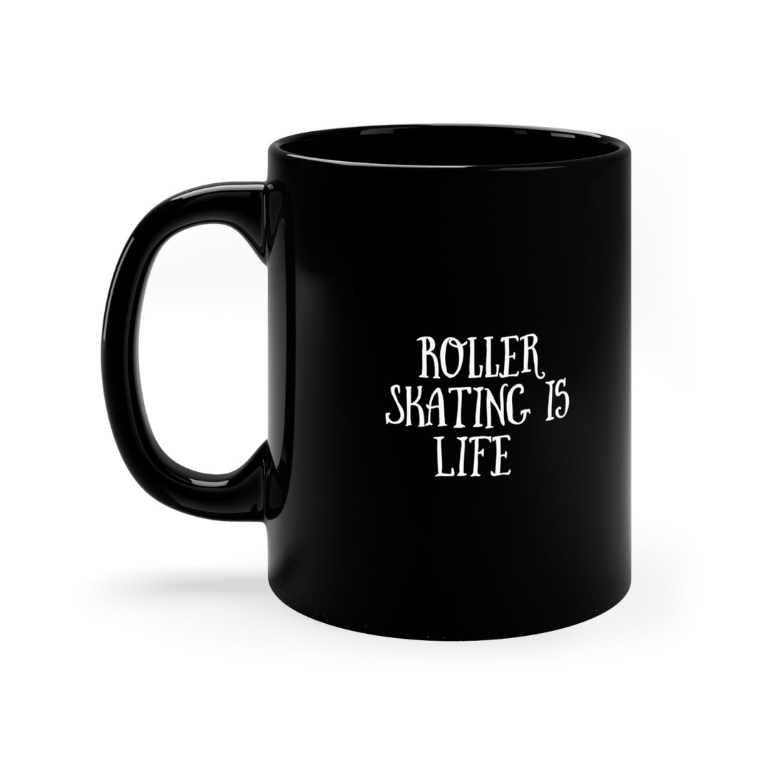 Roller Skating Lovers 11oz Black Mug