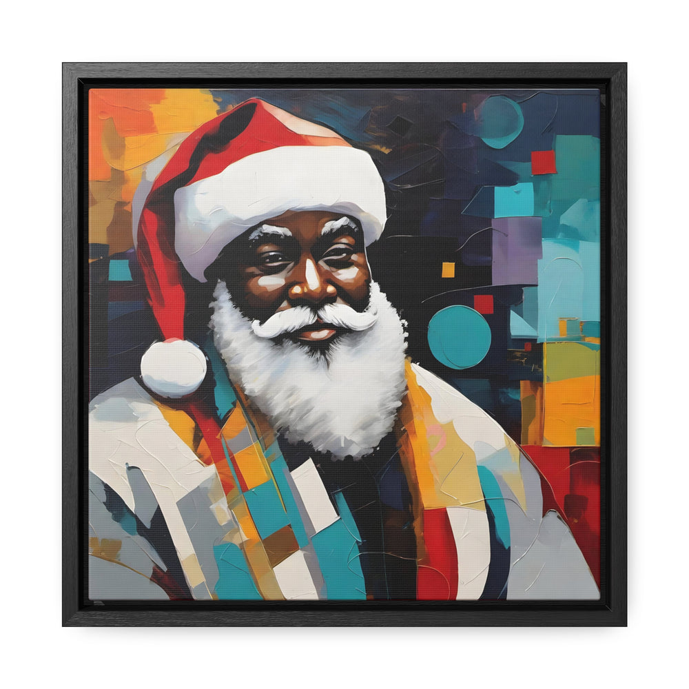 Abstract Santa Christmas Canvas