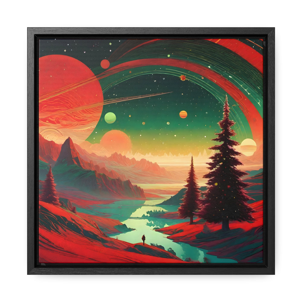 Alien Planet Christmas Canvas